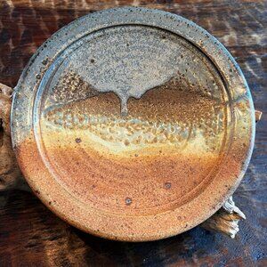Rustic Vintage Studio Pottery Plate 8.5